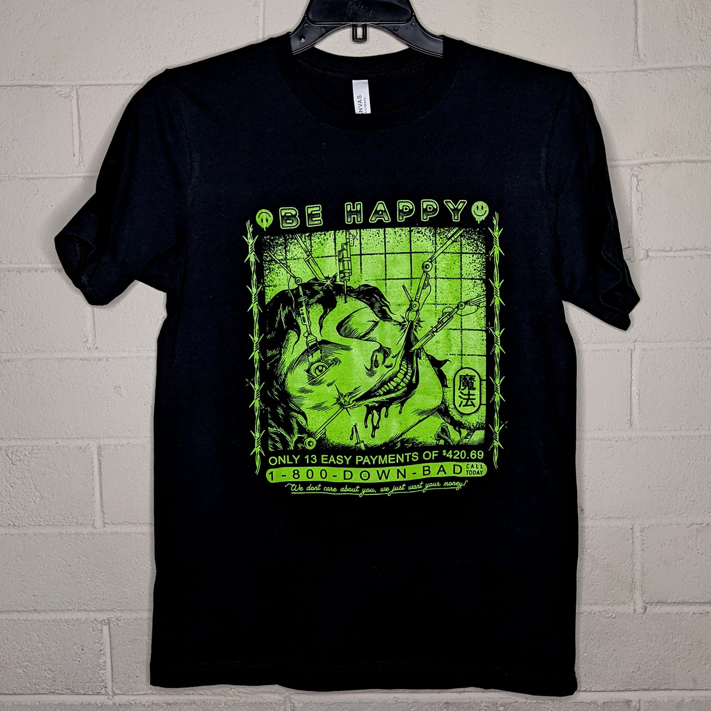 BE HAPPY TEE (GREEN)